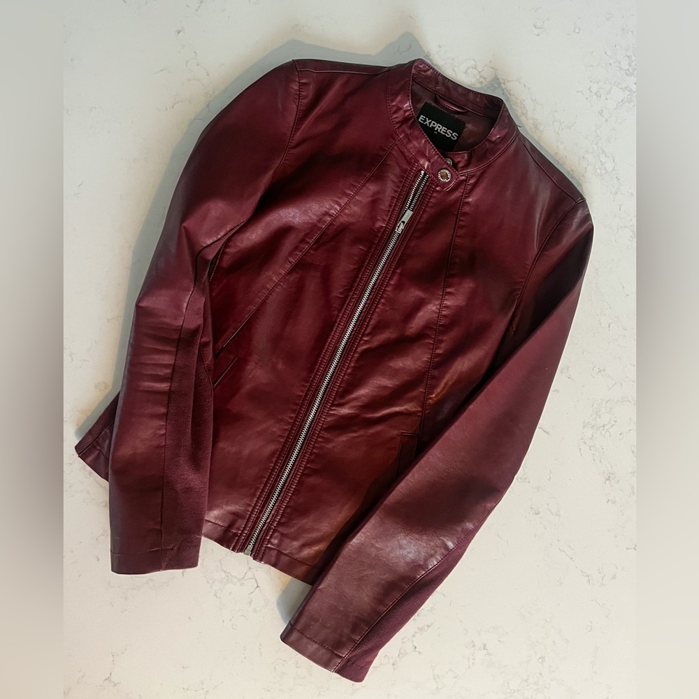 Women’s Express Faux Leather Jacket Size S